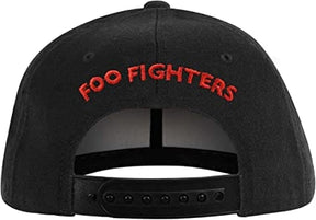 Foo Fighters 'Red Circle Logo' (Black) Baseball Cap [Hats]