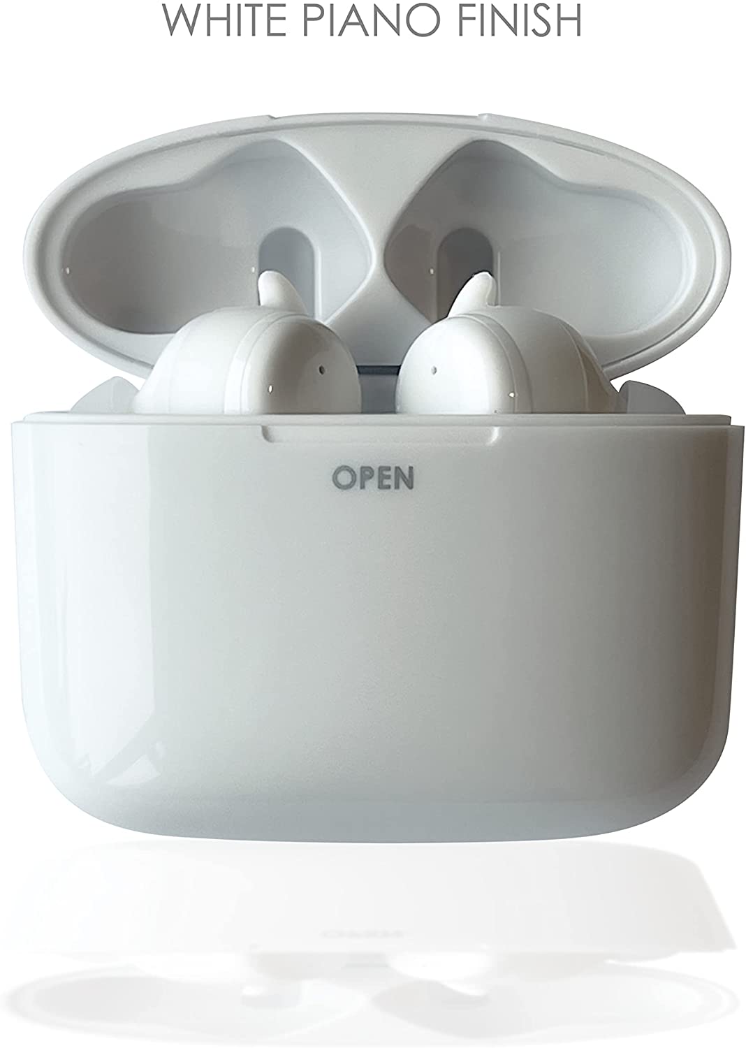 BOOMPODS BASSLINE GO ENC TRUE WIRELESS - ELECTRONIC NOISE CANCELATION MIC WITH BLUETOOTH EARPHONES (WHITE) [ACCESSORIES]