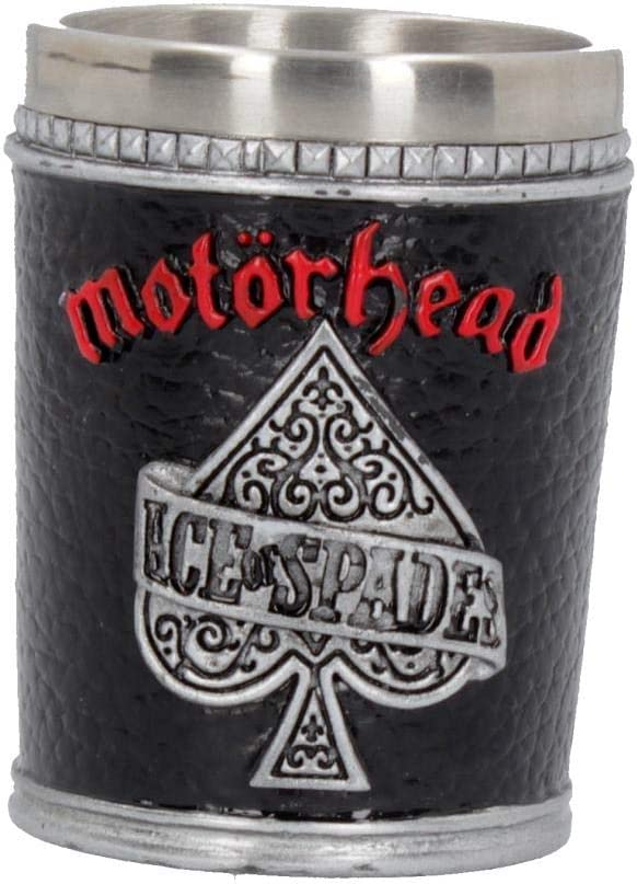 Motorhead Shot Glass 7cm Black, Resin w/Stainless Steel Insert, 35ml [Cup]