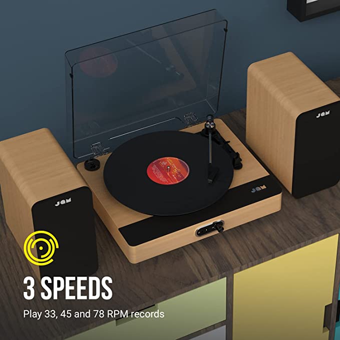 JAM The Sound Stream+ Turntable - Bamboo [Tech & Turntables]