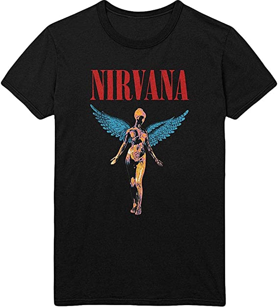 Nirvana Angelic - Black - Large [T-Shirts]