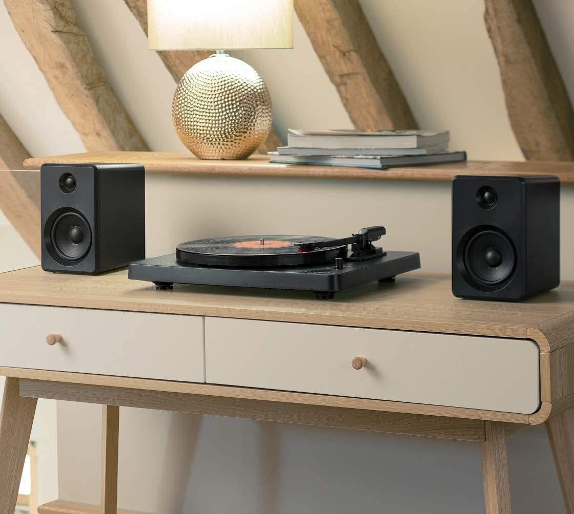 VICTROLA MODERN TURNTABLE WITH SPEAKERS [Tech & Turntables]