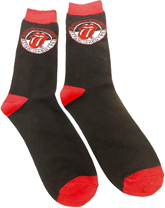 The Rolling Stones Established Logo Crew Black [Socks]