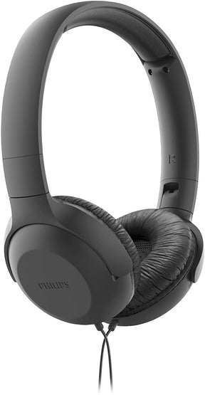 PHILIPS ON EAR HEADPHONES UH201BK/00 HEADPHONES WITH CABLE, BLACK [ACCESSORIES]