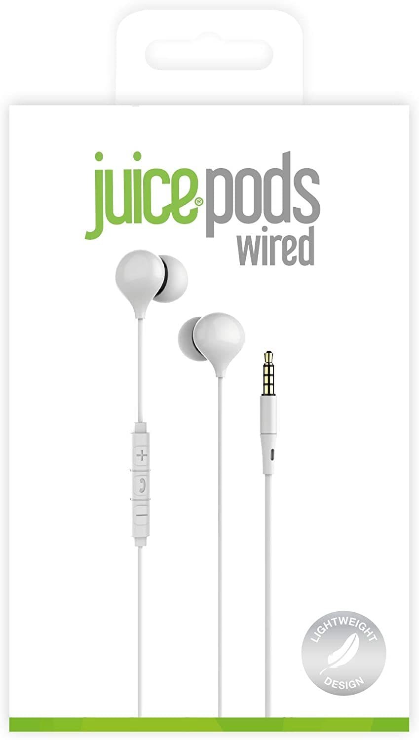JUICE®PODS WIRED EARPHONES - WHITE [ACCESSORIES]