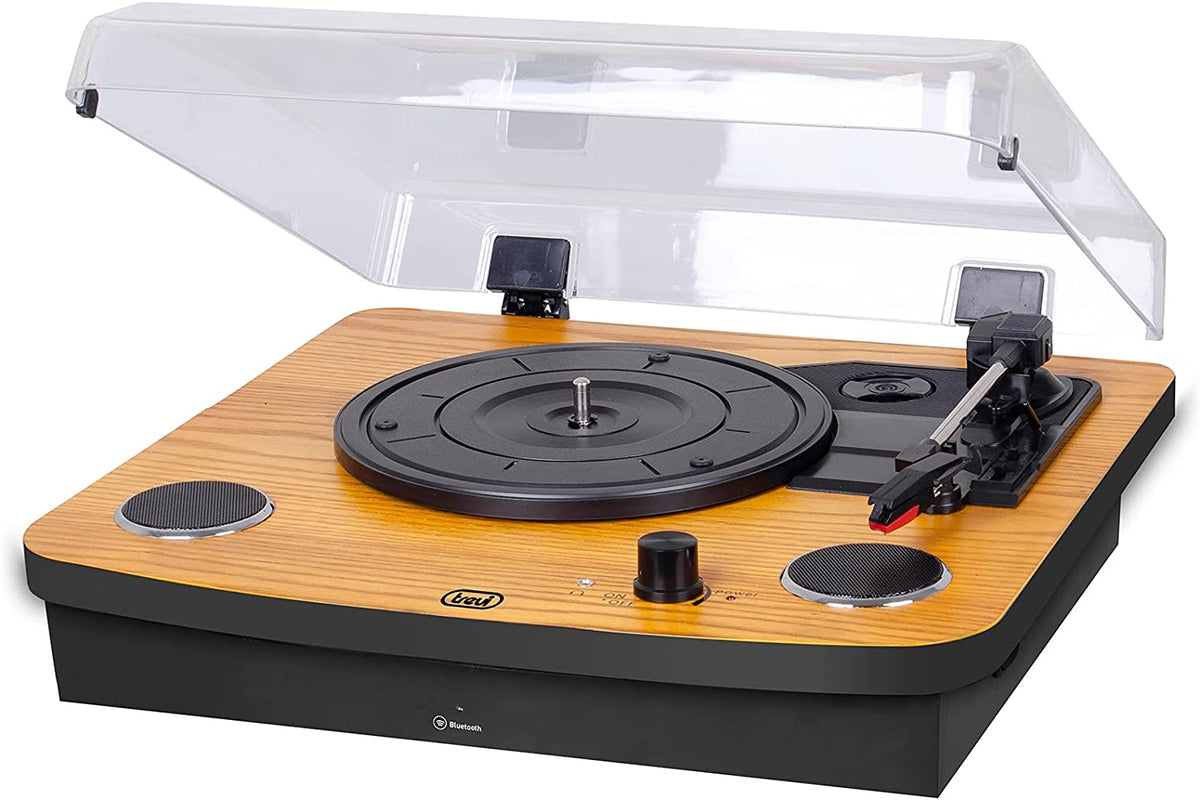 Trevi TT 1022 BT - Bluetooth Turntable (Wood) [Tech & Turntables]