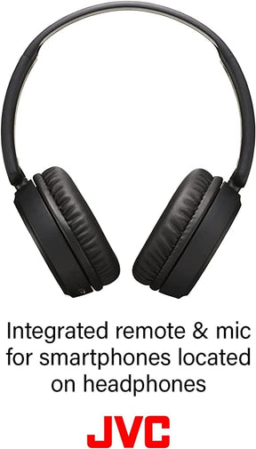 JVC Deep Bass Bluetooth On Ear Headphones - Black [Accessories]