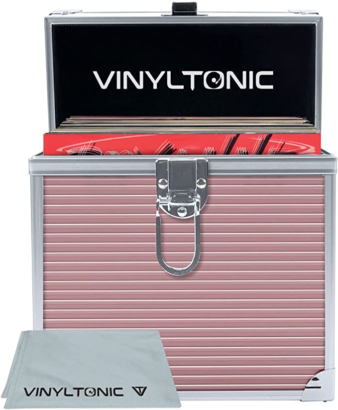 Vinyl Tonic 7" Or 12" Vinyl LP Storage Case, Rose Gold [Accessories]