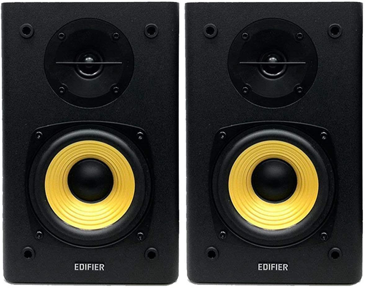 EDIFIER R1000T4 ACTIVE 2.0 BOOKSHELF SPEAKER SYSTEM IDEAL TV, PC, LAPTOP, COMPUTER, HI-FI (BLACK)TECH & TURNTABLES]