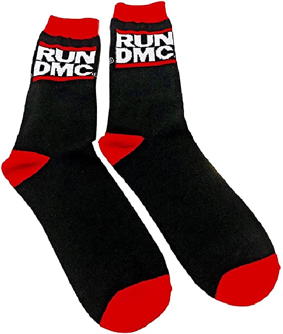 RUN-DMC Logo - Black [Socks]