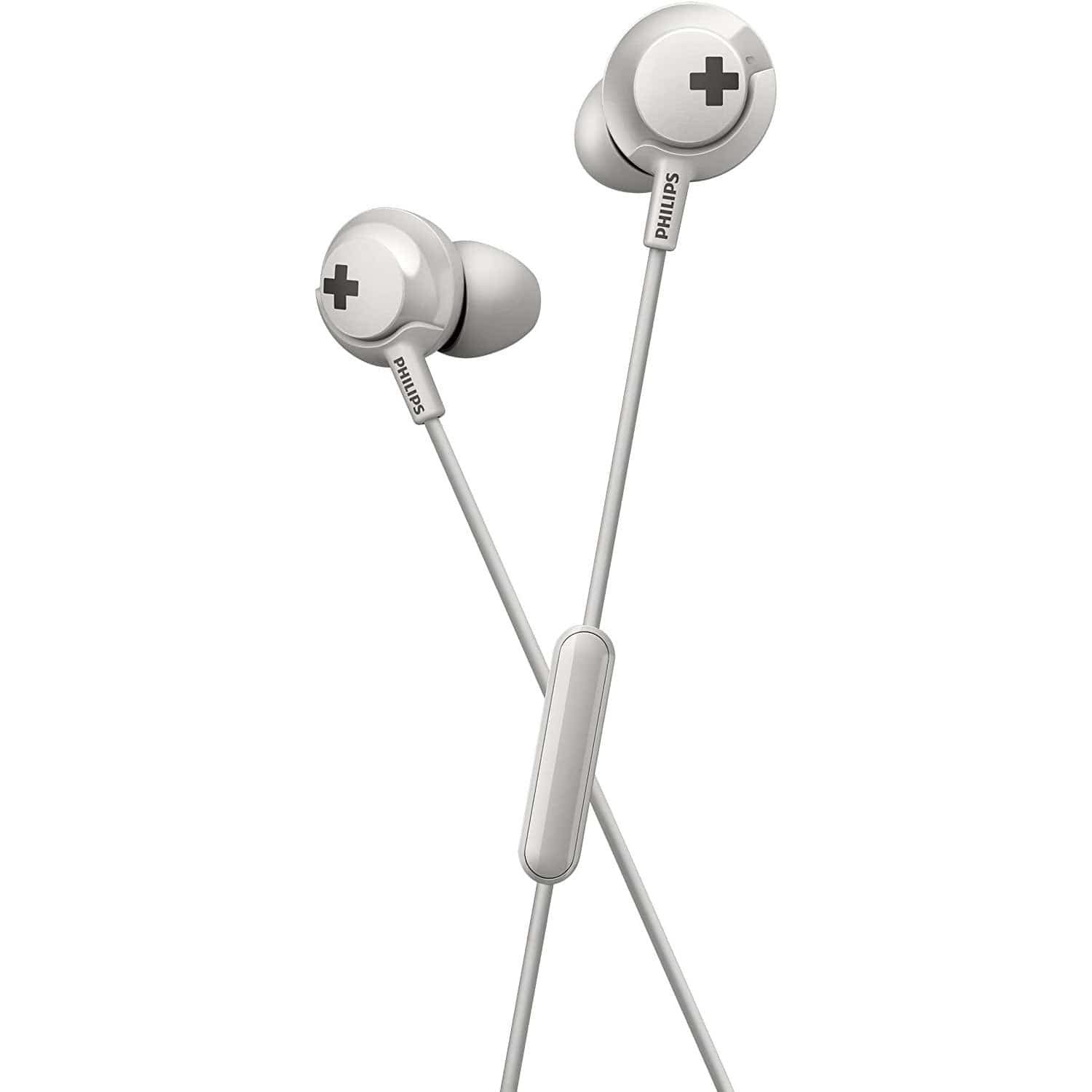 PHILIPS SHE4305WT BASS+ WIRED EARPHONES WITH MICROPHONE - WHITE [ACCESSORIES]