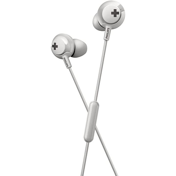PHILIPS AUDIO SHE4305WT/00 BASS+ WIRED EARPHONES WITH MICROPHONE [ACCESSORIES]