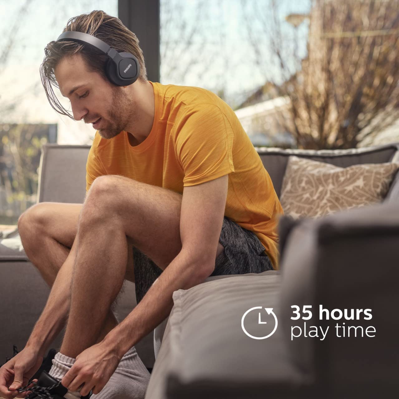 PHILIPS AUDIO A4216BK/00 ON-EAR SPORTS HEADPHONES WIRELESS [ACCESSORIES]
