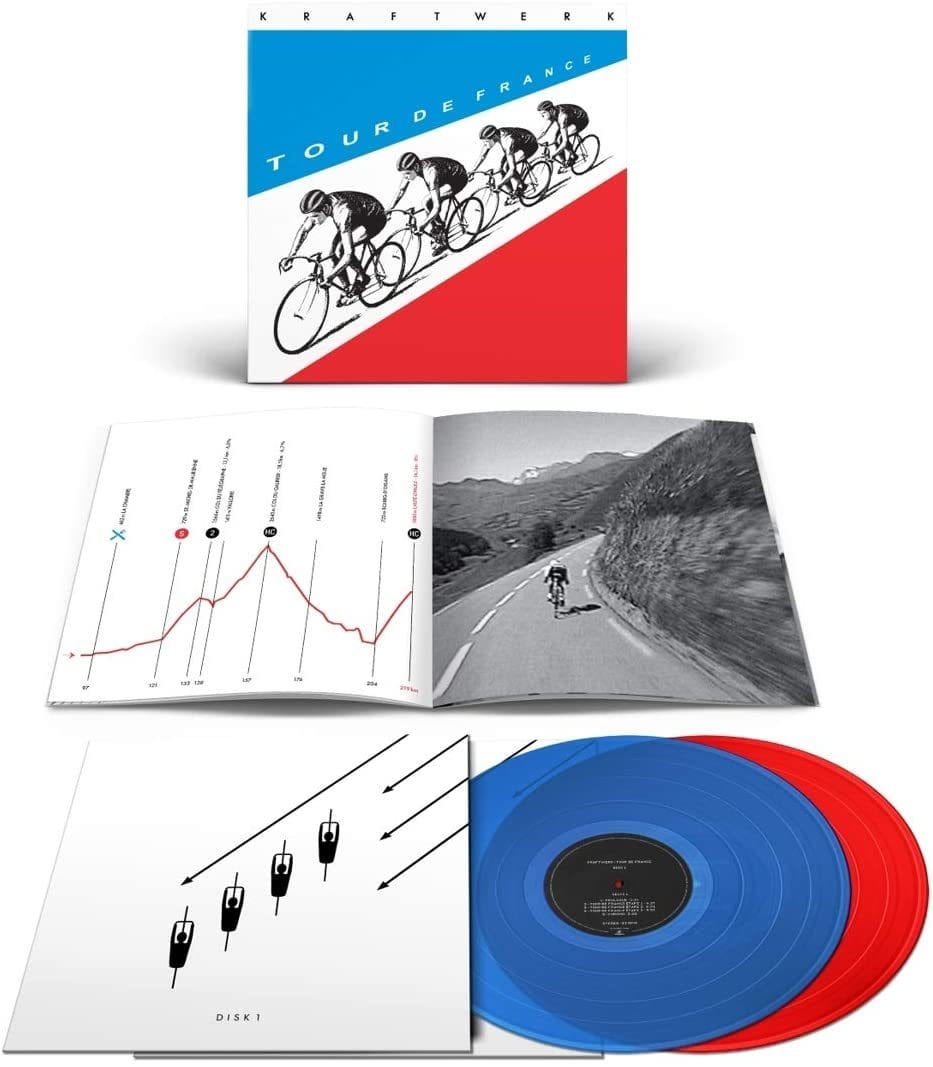 KRAFTWERK - TOUR DE FRANCE (TRANSPARENT BLUE/ RED VINYL) [COLOUR VINYL]