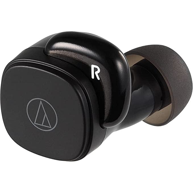 Audio-Technica ATH-SQ1TW Truly Wireless Earbuds, Black [Accessories]