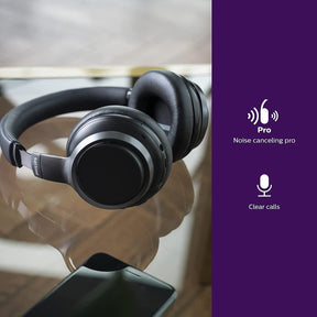 PHILIPS AUDIO OVER EAR WIRELESS HEADPHONES (BLACK) [ACCESSORIES]