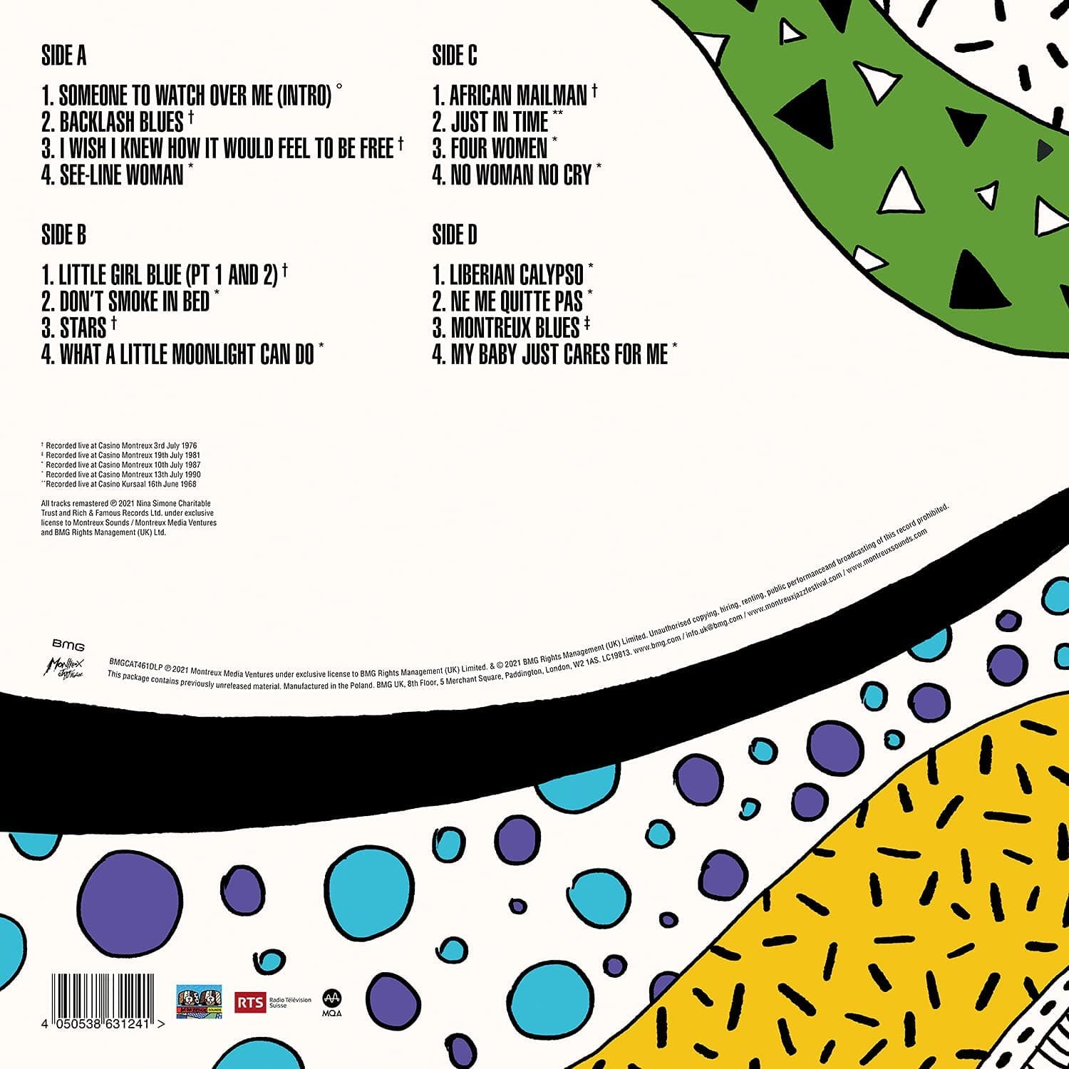 The Montreux Years (Limited Turquoise / Yellow & White Vinyl) - Nina Simone