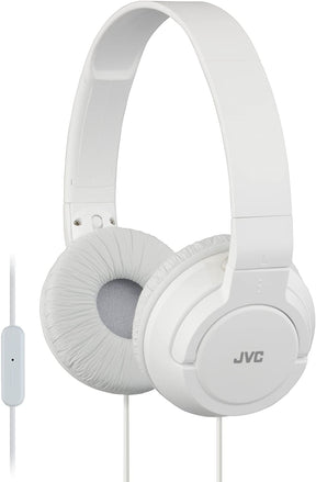 JVC OVER EAR HEADPHONES WITH MIC - WHITE [ACCESSORIES]
