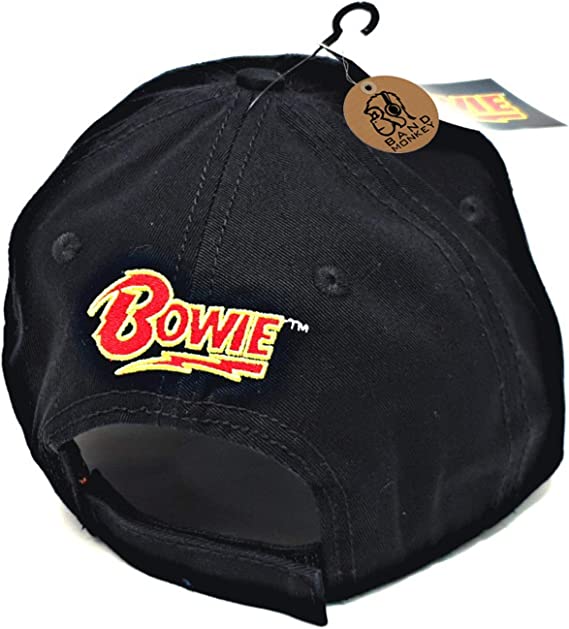 David Bowie Black Baseball Cap Flash Logo Official [Cap]