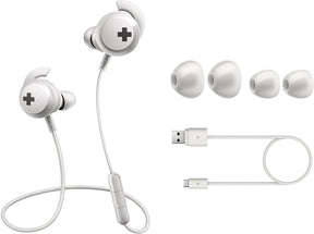 PHILIPS SHB4305WT/00 BASS+ BLUETOOTH EARPHONES WITH MIC - WHITE [ACCESSORIES]