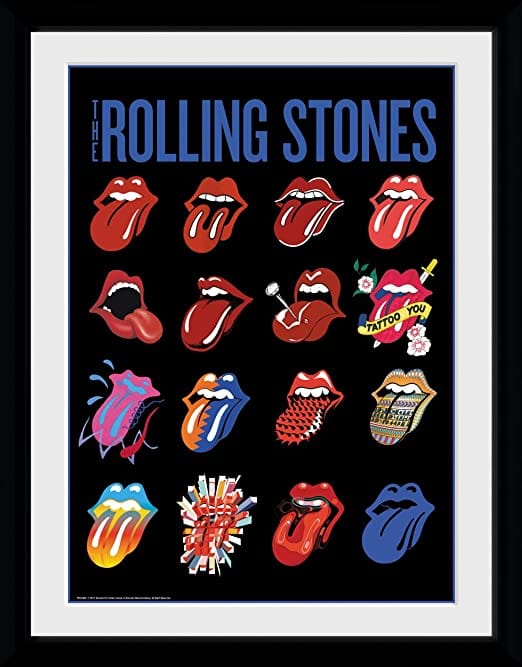The Rolling Stones Tongues Framed Collector Print [Posters & Merchandise]