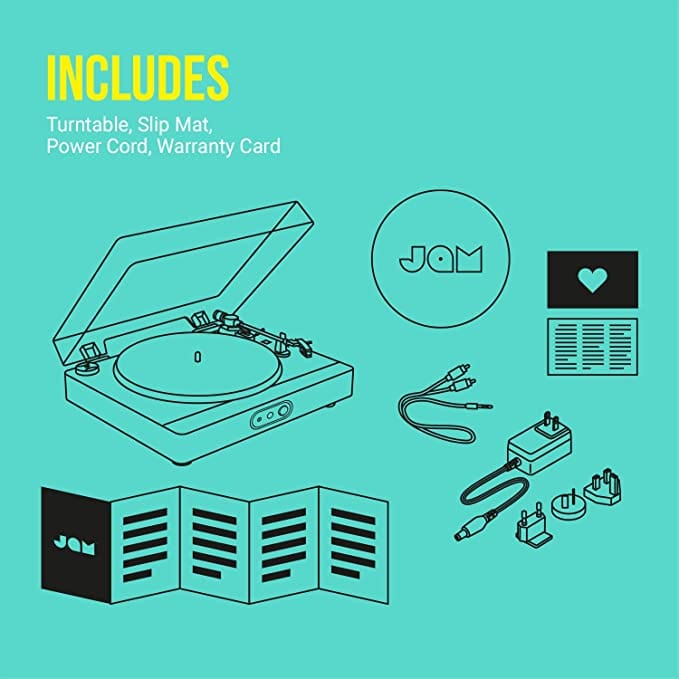 JAM The Sound Stream+ Turntable - Bamboo [Tech & Turntables]