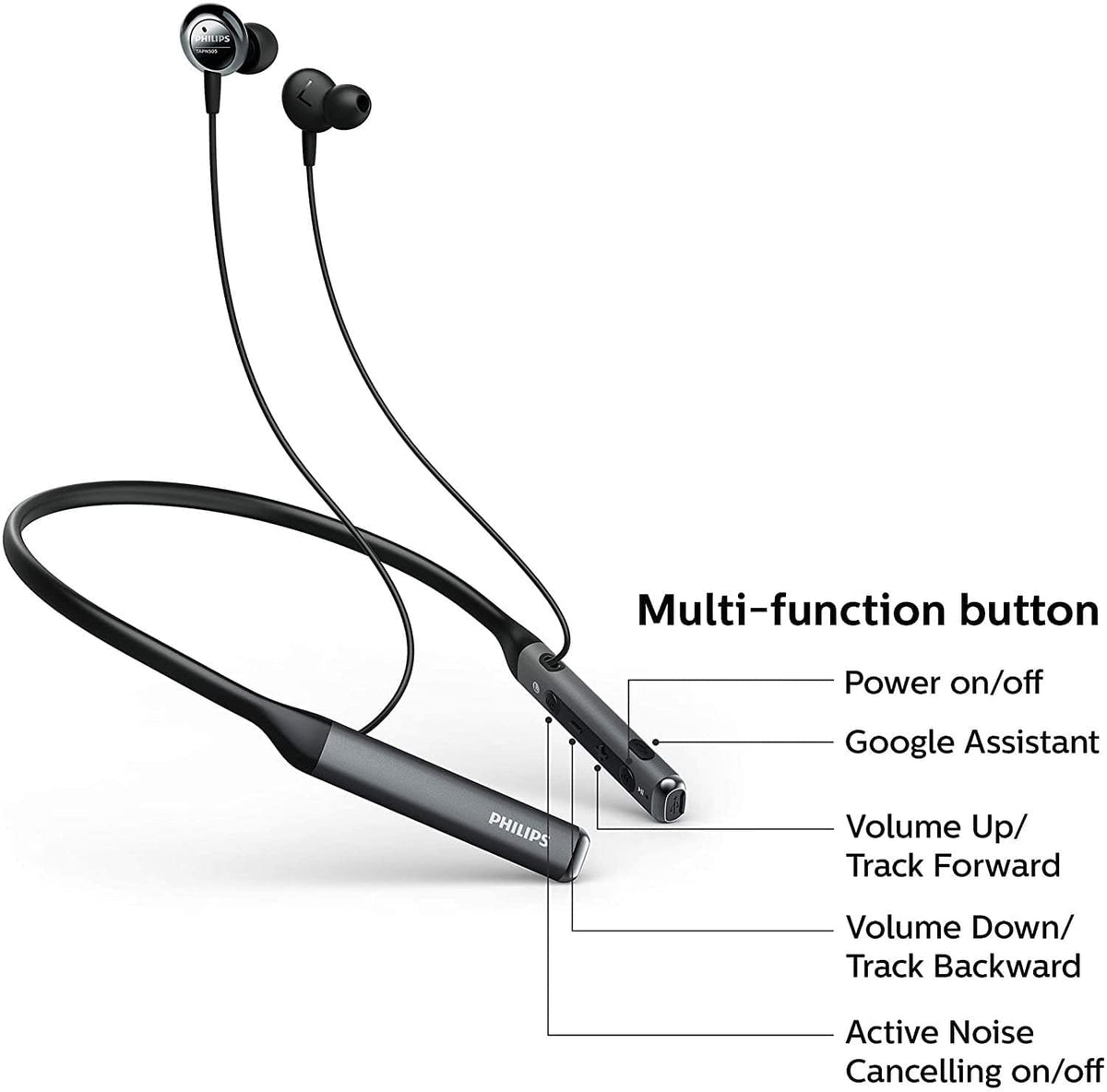 PHILIPS WIRELESS EARPHONES PN505BK [ACCESSORIES]