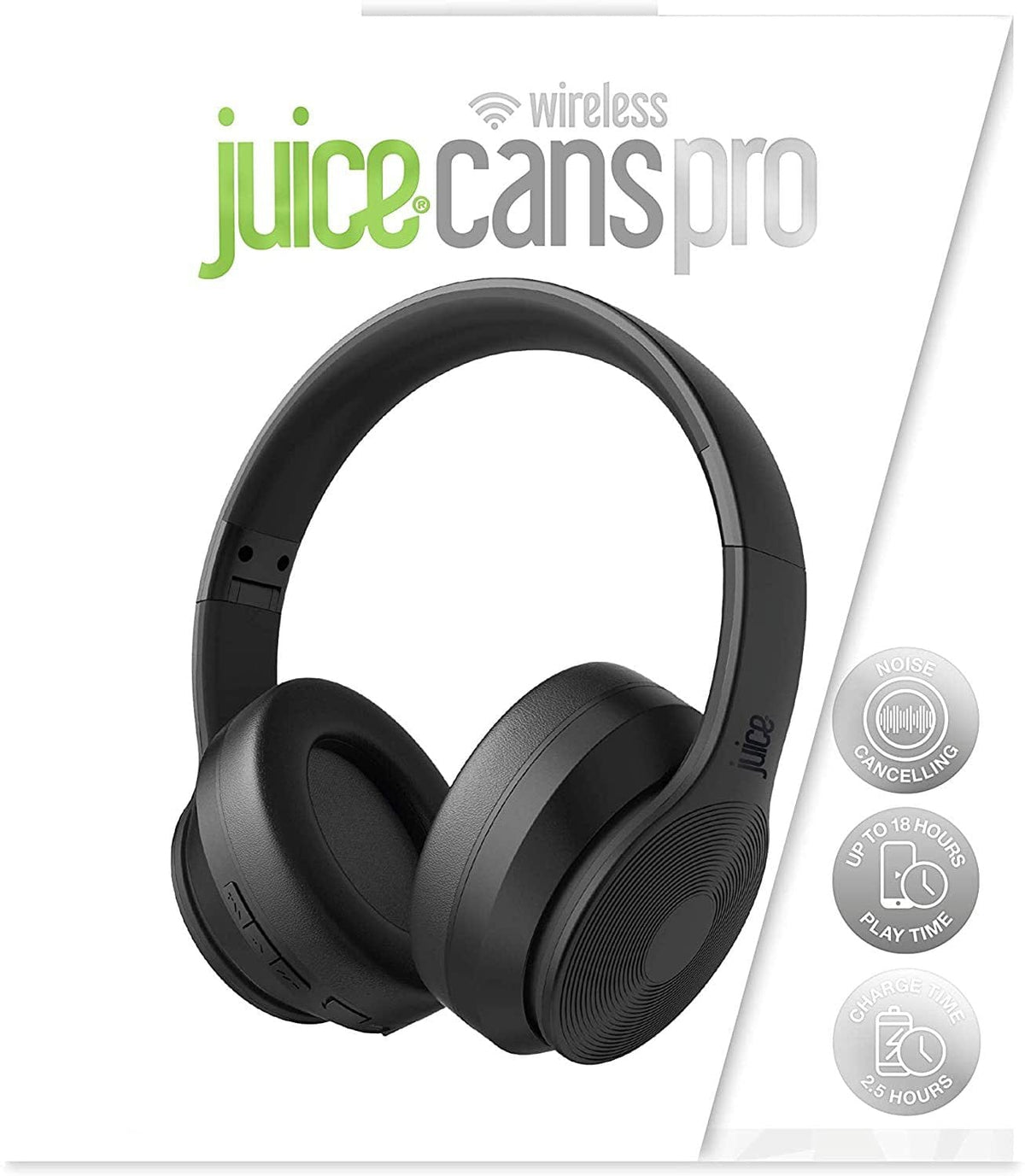 JUICE®CANS PRO - ACTIVE NOISE CANCELLING TRUE WIRELESS ON-EAR HEADPHONES [ACCESSORIES]