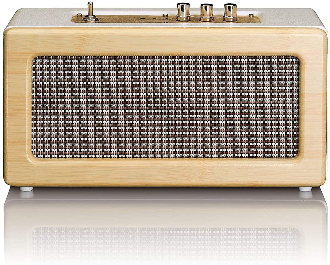 LENCO BT-300 OAK | PORTABLE BLUETOOTH 20 WATT RMS SPEAKER WITH UP TO 8 HOURS PLAYTIME [TECH & TURNTABLES]