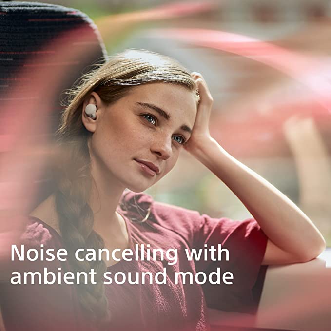 Truly wireless earbuds with ambient sound outlet