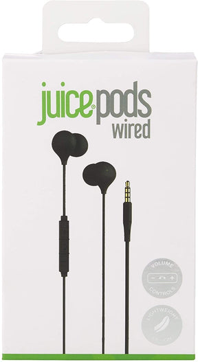 JUICE®PODS WIRED EARPHONES - BLACK [ACCESSORIES]