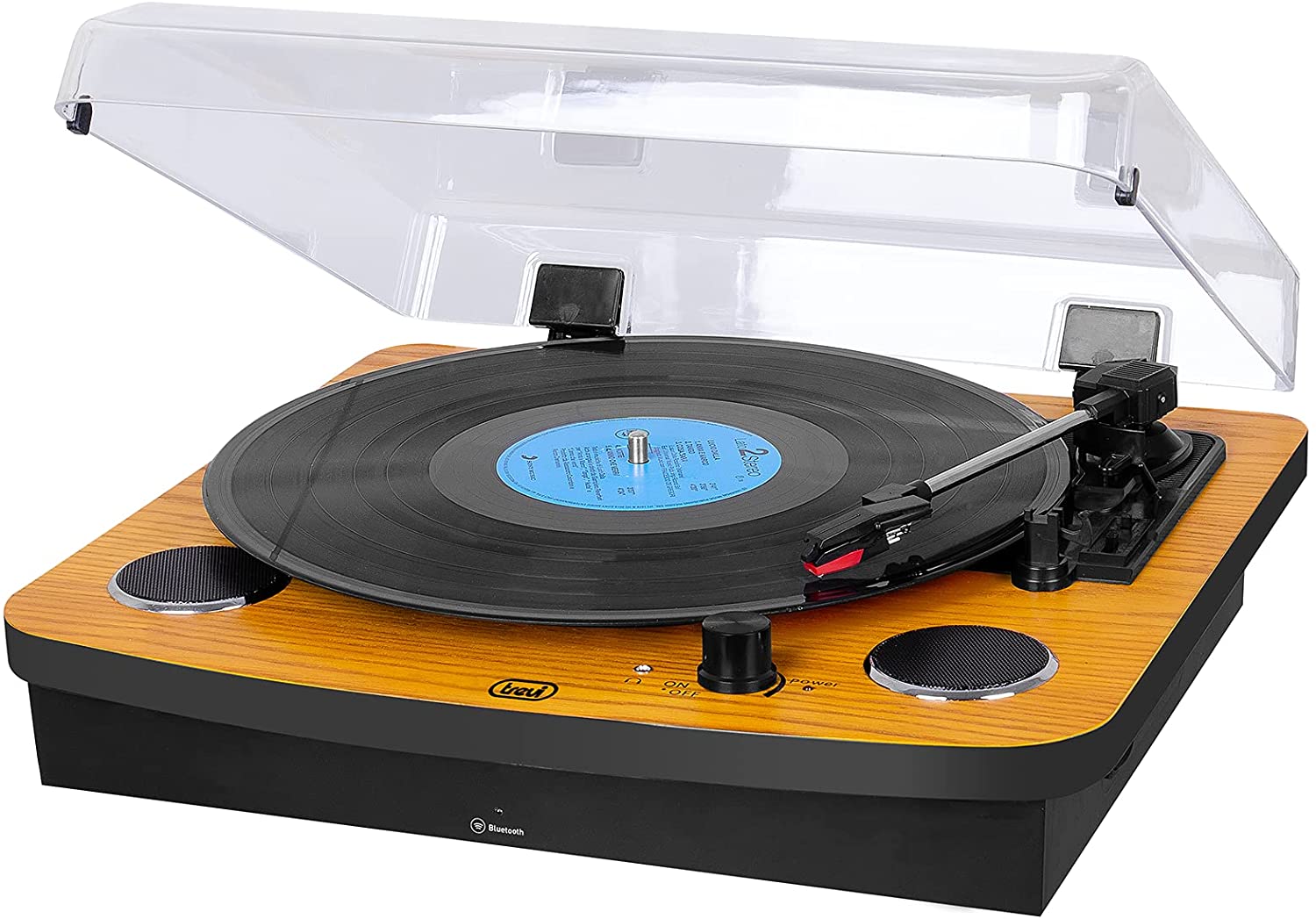 Trevi TT 1022 BT - Bluetooth Turntable (Wood) [Tech & Turntables]