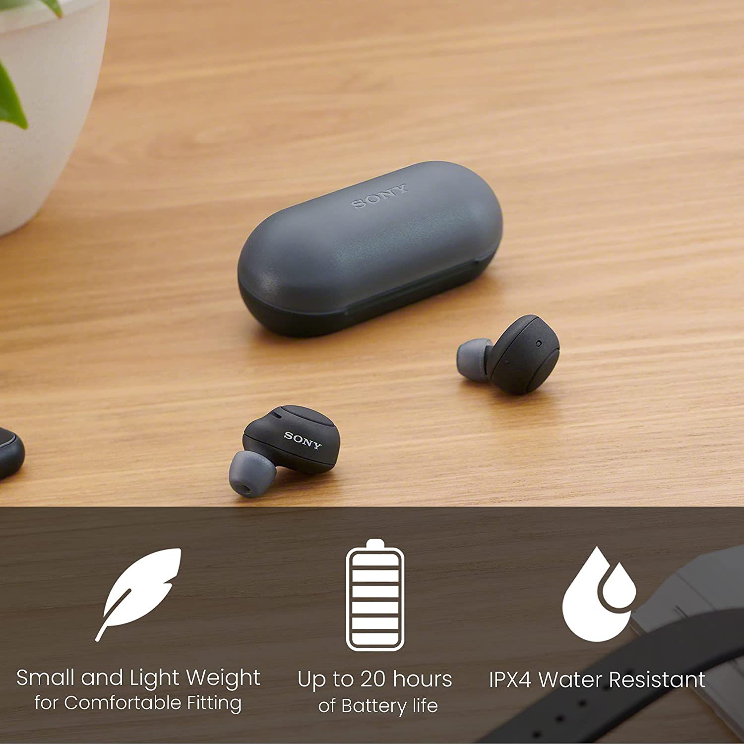Sony WF-C500 True Wireless Earphones (Black) [Accessories]