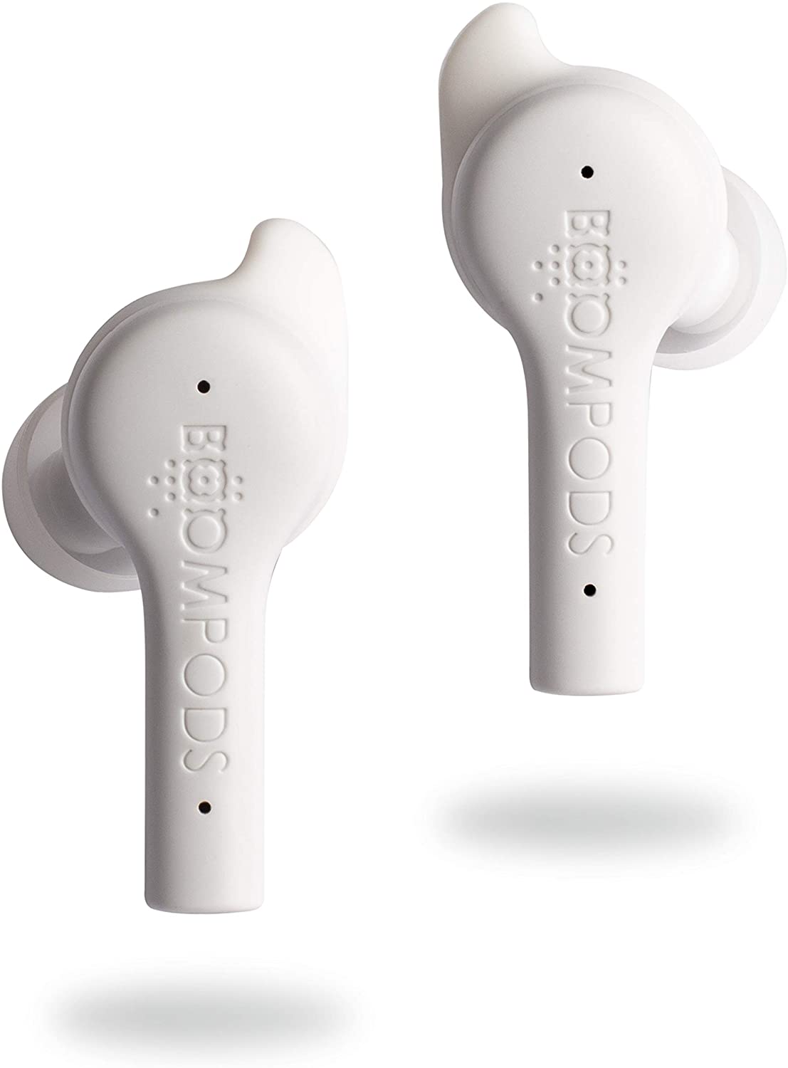 BOOMPODS BASSLINE ANC TRUE WIRELESS – ACTIVE NOISE CANCELLING BLUETOOTH IN-EAR HEADPHONES (WHITE) [ACCESSORIES]