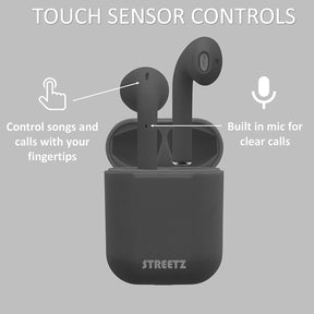 STREETZ TRUE WIRELESS EAR BUDS - BLACK [ACCESSORIES]