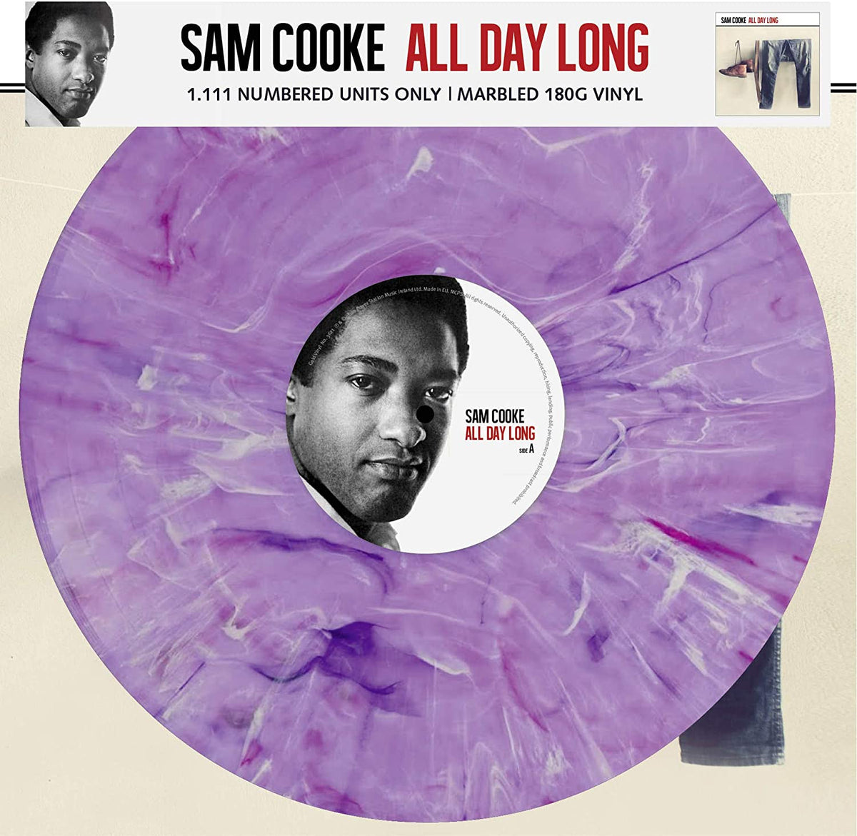 SAM COOKE - ALL DAY LONG [MARBLE COLOUR VINYL]