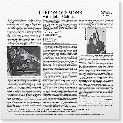 Thelonious Monk With John Coltrane:   - Thelonious Monk with John Coltrane [VINYL]