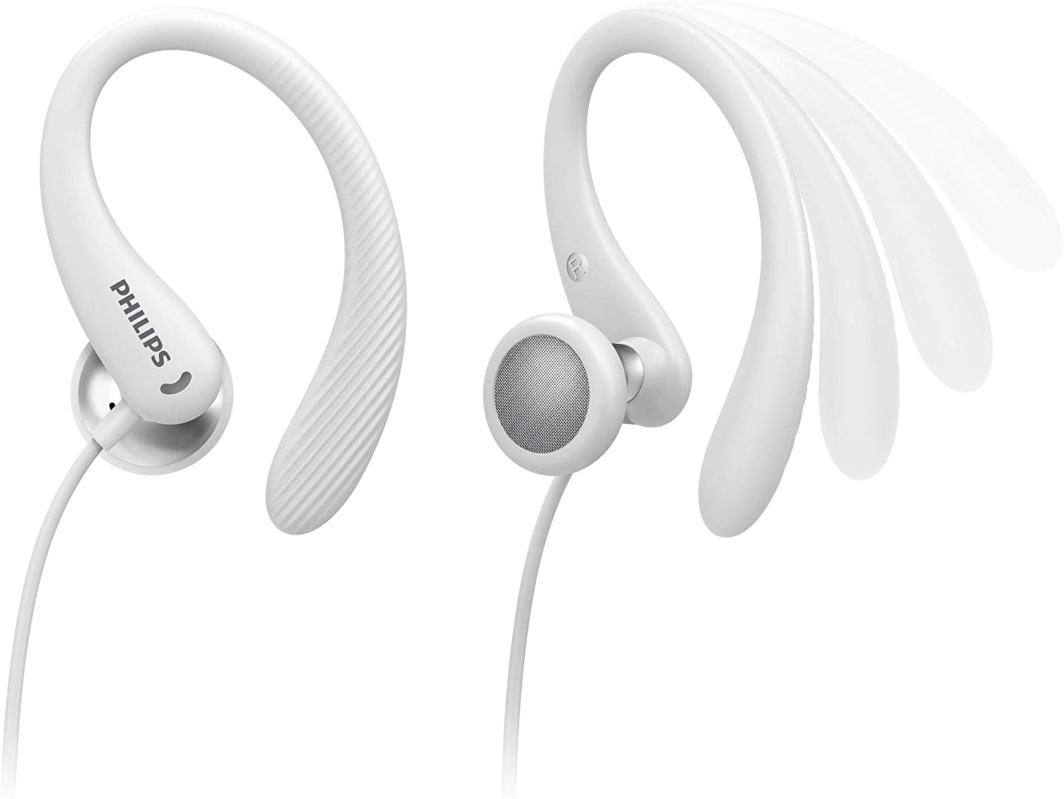 PHILIPS AUDIO SPORTS HEADPHONES A1105WT/00 WITH MICROPHONE [Accessories]