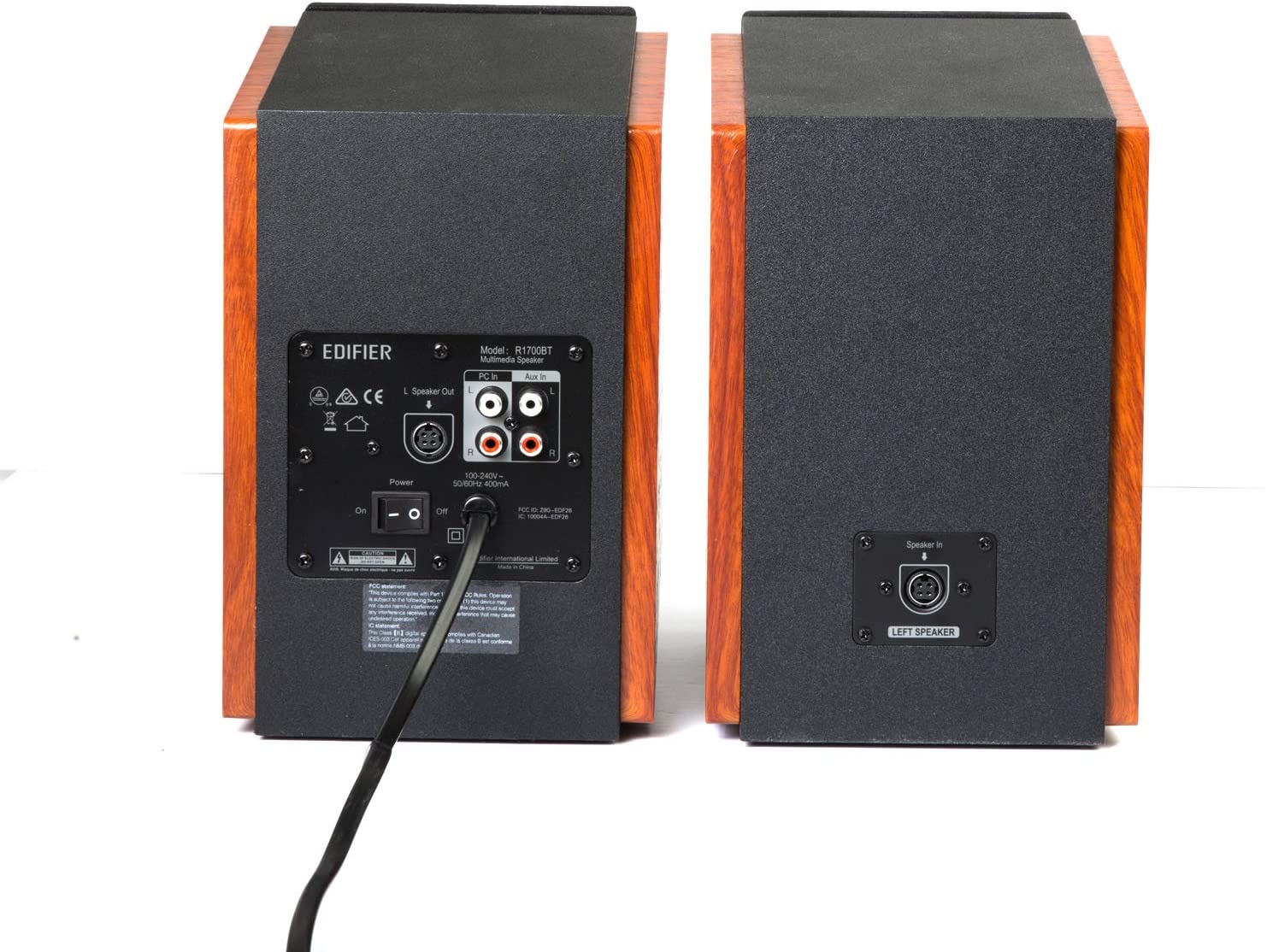 EDIFIER R1700BT BLUETOOTH BOOKSHELF SPEAKERS - ACTIVE NEAR-FIELD STUDIO MONITORS - POWERED SPEAKERS 2.0 SETUP WOODEN ENCLOSURE - 66W RMS [TECH & TURNTABLES]