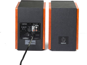 EDIFIER R1700BT BLUETOOTH BOOKSHELF SPEAKERS - ACTIVE NEAR-FIELD STUDIO MONITORS - POWERED SPEAKERS 2.0 SETUP WOODEN ENCLOSURE - 66W RMS [TECH & TURNTABLES]