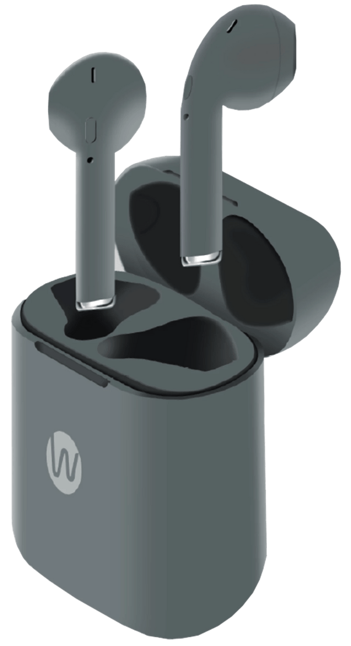 WALK W201 TRUE WIRELESS EARPHONES - GREY [ACCESSORIES]