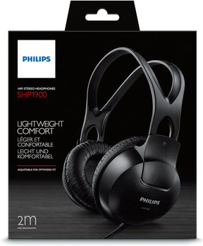 PHILIPS SHP1900 STEREO OVER-EAR HEADPHONES - BLACK [ACCESSORIES]
