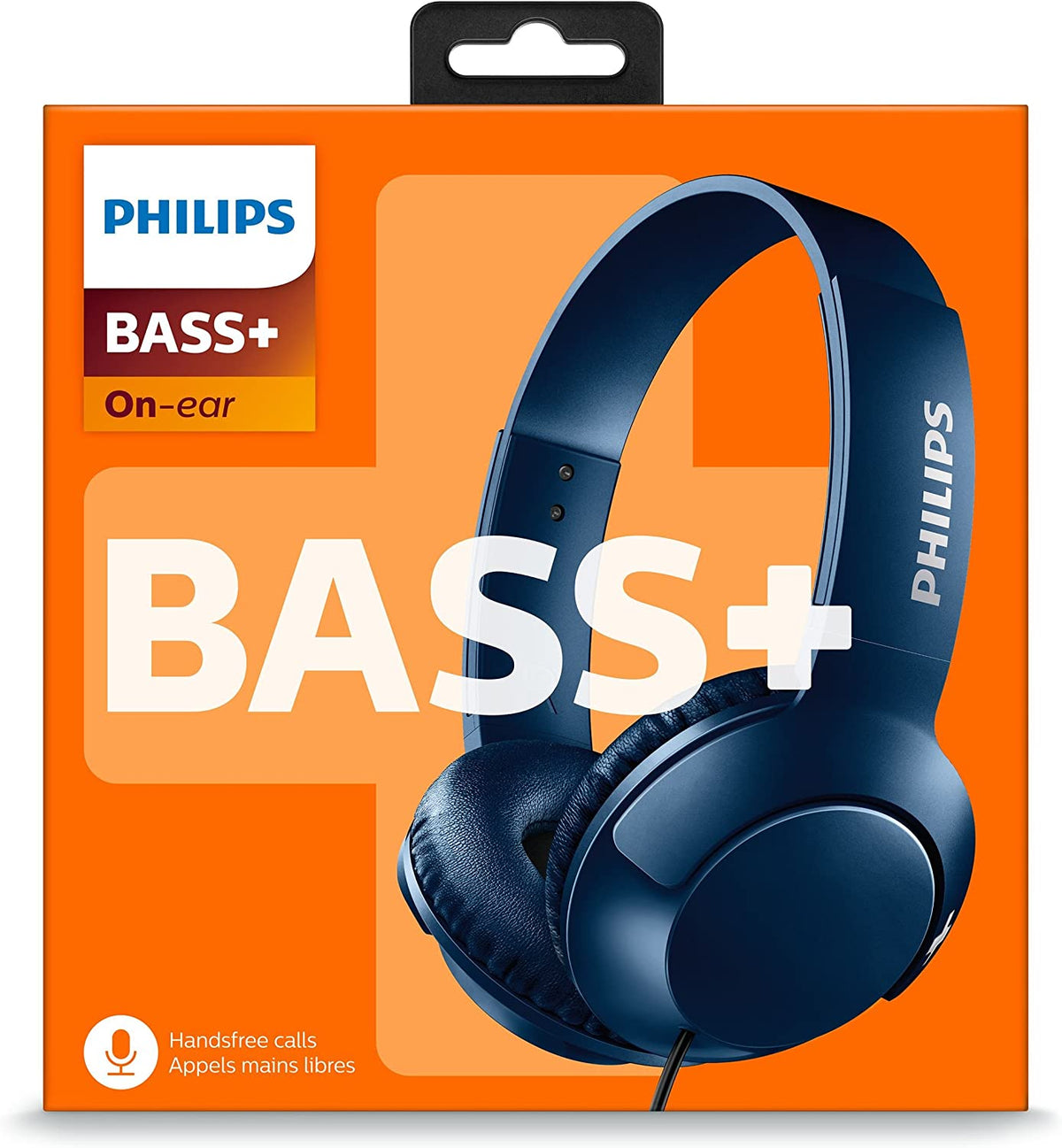 PHILIPS SHL3075BL BASS+ ON-EAR HEADPHONES WITH MIC - BLUE [ACCESSORIES]