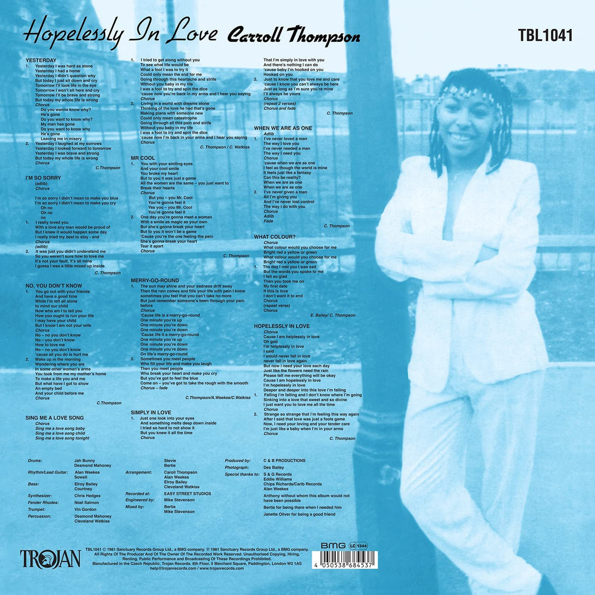 HOPELESSLY IN LOVE - CARROLL THOMPSON [40th Anniversary Edition Vinyl]