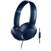 PHILIPS SHL3075BL BASS+ ON-EAR HEADPHONES WITH MIC - BLUE [ACCESSORIES]