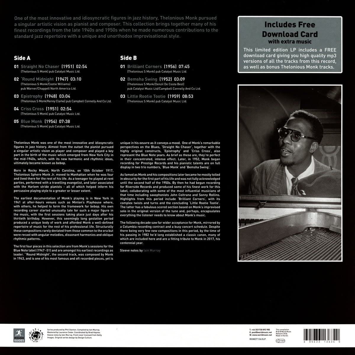 ROUGH GUIDE TO THELONIUS MONK [VINYL]