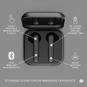URBANISTA STOCKHOLM PLUS TRUE WIRELESS EARBUDS - MIDNIGHT BLACK [ACCESSORIES]