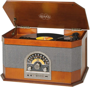 Trevi TT 1040 BT - Vintage Bluetooth Turntable (Wood) [Tech & Turntables]