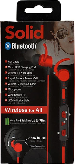 Maxell BT100 Earphones Red [Accessories]