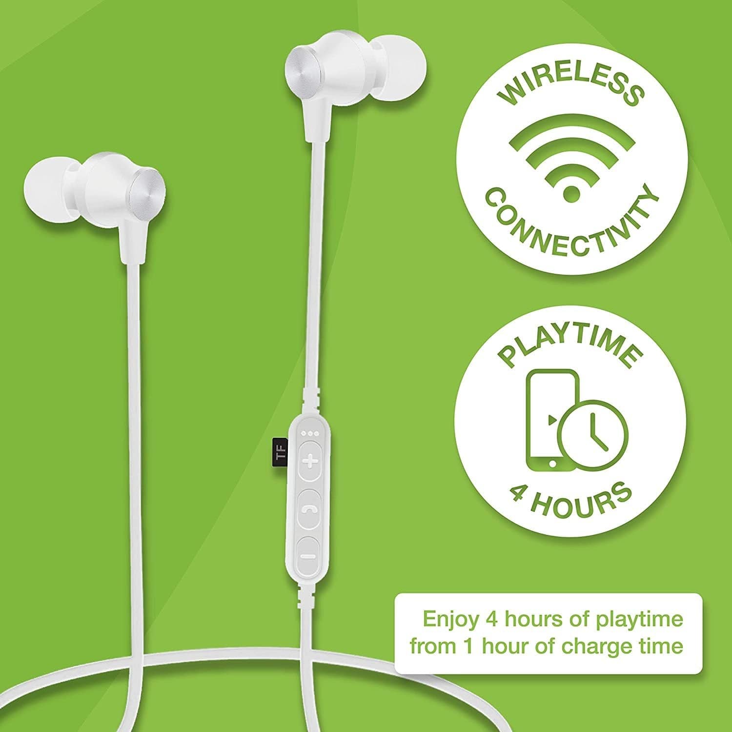 JUICE®PODS WIRELESS SPORTS EARPHONES - WHITE [ACCESSORIES]